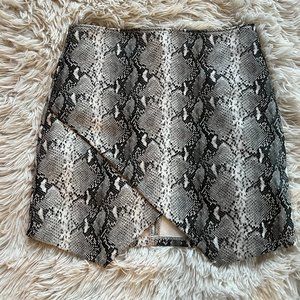Cloud Ten Python Mini Skirt